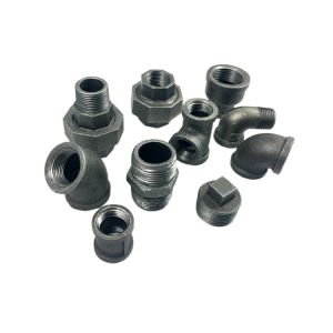 China Din 2950 1/2 Npt Malleable Iron Elbow Iron Pipe Connectors For Ship Buildings on sale