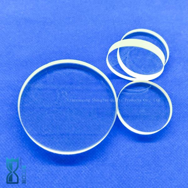 Customized Circular Quartz Plate Transparent Glass Sheet High Temperature