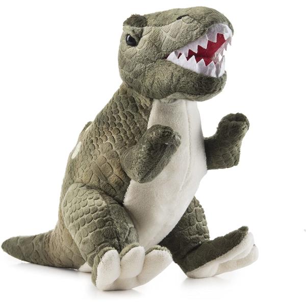 Quality Green Tyrannosaurus plush toy with long pointed teeth A dinosaur plush toy made of embossed shearing plush wholesale