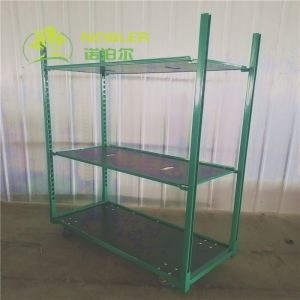 China Hot Galvanized Dutch Flower Trolley Display Rack Flower Trolley Shelf on sale
