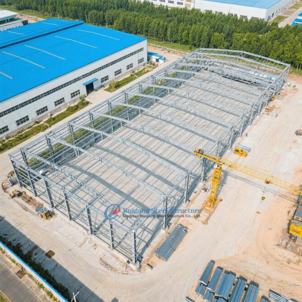 Large Span Customized PEB Steel Structure Warehouse For Industrial Use With