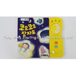 3 Button 4 LED Module Baby Sound Books , Moon Good Night Custom Sound Module