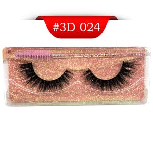 Long Thick 35mm Natural Mink Eyelashes With Extension Tweezers