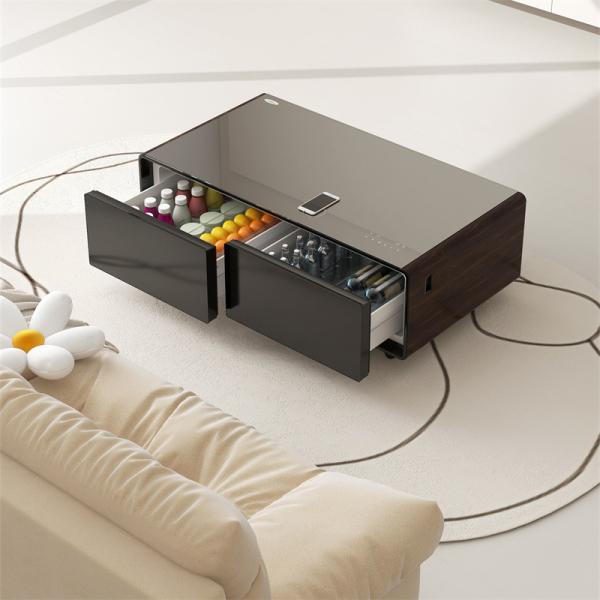 Hotel App-Controlled Smart Coffee Table Luxury Cabinet Beverage with Wireless