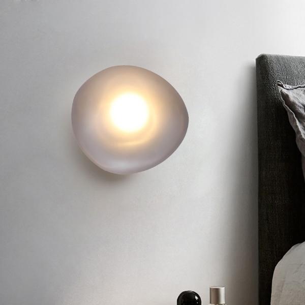 Nordic LED Wall Lamps Living Room Designer Lamp Modern Glass Pebble Wall Light (WH-OR-22)