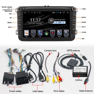 Bluetooth Android 10.1 Car Radio 1GB RAM Audio Stereo VW Car Radio