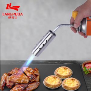 1300 Celsius Camping Gas Torch , Cooking Torch Gun Automatic Ignition