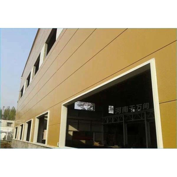 Aluminum Foam RAL Color Customized Glasswool Exterior Wall Sandwich Panel 64kg/M3 Density