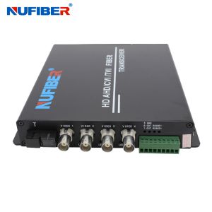 OEM ODM Fiber Video Converter 4BNC 1RS485 Single Fiber Single Mode