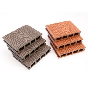 Co Extrusion Exterior WPC Decking Hollow Composite Decking Board