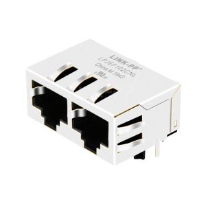 Cheap Tyco 5406562-2 Compatible LINK-PP LPJEF102CNL Tab Down Without LED 1X2 Port RJ45 Jack without Integrated Magnetics for sale