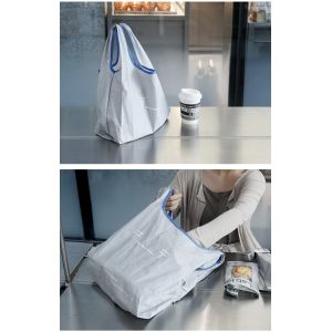 Custom Tyvek Foldable Shopping Bag Sustainable Singlet Bag, Grocery Bag, T-Shirt