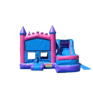 Cheap Inflatable Bounce House With Slide Jumping Castle For Kids PVC Customized Color for sale