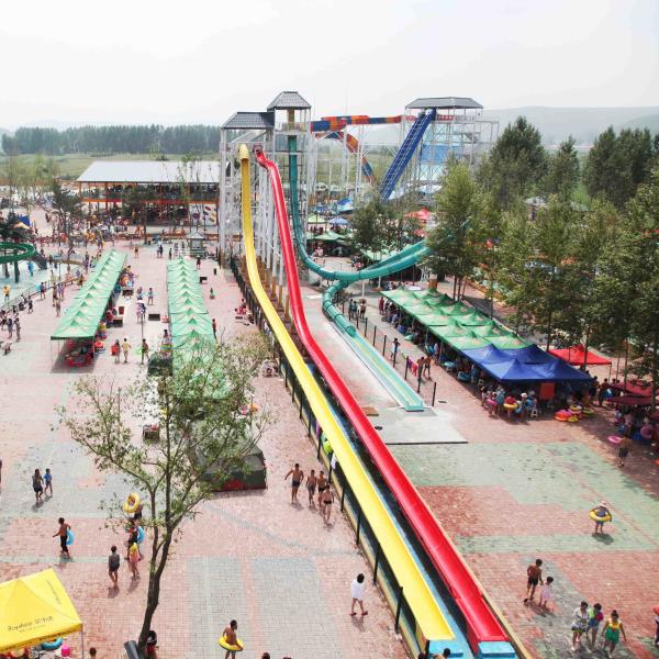 Quality Oragne High Speed Slide Custom Water Slides Common Aqua Park Facility wholesale