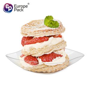 Cheap Factory supply clear fancy disposable cups spoons and recycled plastic plates with low price for sale