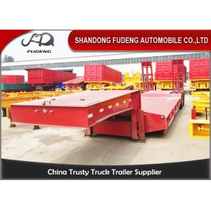 China Heavy Duty Low Bed Semi Trailer For Excavator Transportation Max Payload 60 Tons on sale