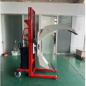 360 Degree 500kg 2000mm 2m Semi Electric Roll Stacker With Clamp And Pressure
