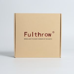 Embossed Logo Kraft Corrugated Box For Bags Packaging Custom Design And