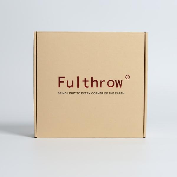 Embossed Logo Kraft Corrugated Box For Bags Packaging Custom Design And