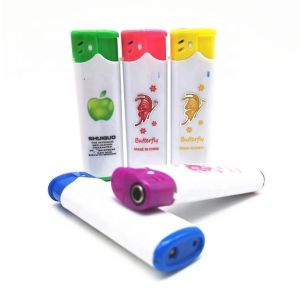 DY-F005 Torch Multi Colored Refillable Windproof Plastic Lighter for Model NO.