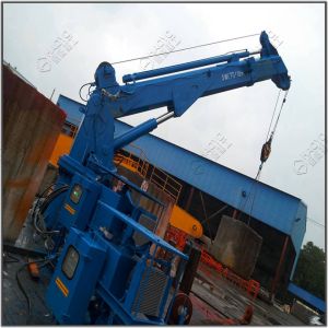 China Folding Extension Mechanism Boom Telescopic Marine Crane Marine Ship Deck Crane on sale