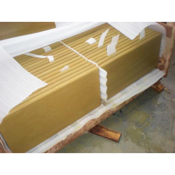 Brushed Natural Sandstone Slabs Abrasion Resistance Excellent Durability