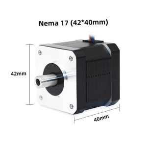 40mm Motor Height Nema 17 Stepper Motor With 400mN.m Holding Torque and 4.2mm
