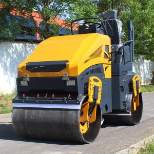 Mini 3 Ton Ride on Roller Compactor Asphalt Roller Double Drum Roller for Sale