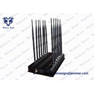 14 Antennas Powerful All Bands Mobile Phone Signal Jammer, Remote Control Cell