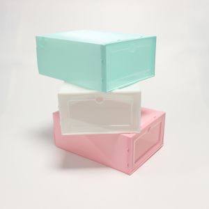 Multiscene Use Household Shoe Box Drop Front Foldable 33*24*13.5cm Save Space