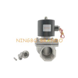 2/2 Way Normally Closed Direct Drive Aluminum Body 2S400-40 1-1/2 Stainless Steel Solenoid Diaphragm Valve