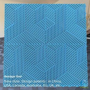 25000 Pound Interlocking Garage Tile ASTM D2047 Rigid Garage Floor Tiles