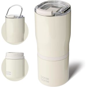 2 In 1 Stainless Steel Tumblers With Handle For Home And Office