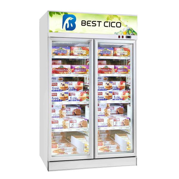 Integrated Upright Display Refrigerator , Ice Cream Display Freezer