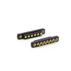 Customized Spring Loaded Connector Gold Plating 6 Pin Pogo Connector Male And