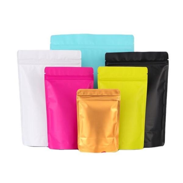 Quality Food Grade Packaging Stand Up Zipper Pouch Reusable Non Breakage wholesale