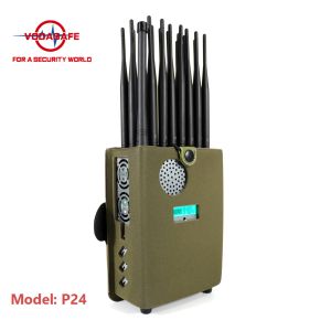 Handheld 5G Cell Phone Jammer 24 Antennas Nylon Cover Built In Battery