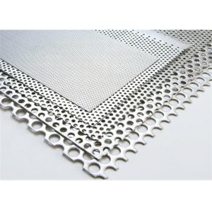 1.5mm Thick Perforated Metal Mesh Sheet Flat Surface For House Ground Stairs