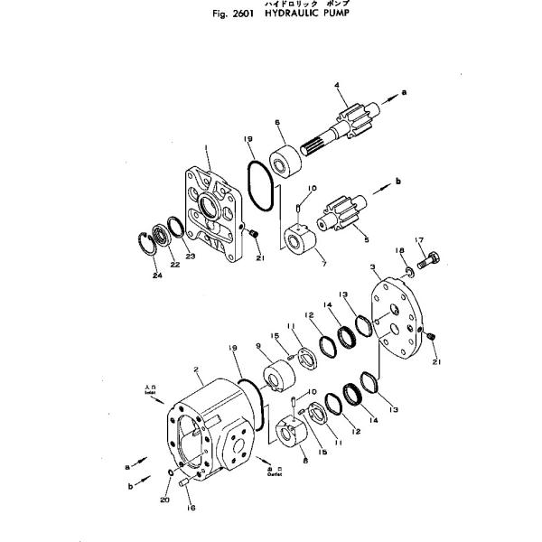 Cast Iron Cover 704-12-38100 Hydraulic Gear Pump D50-16/17