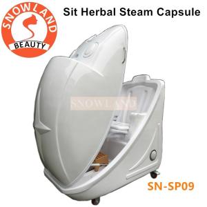China Sitting type steaming spa capsule/ozone steam spa capsule on sale