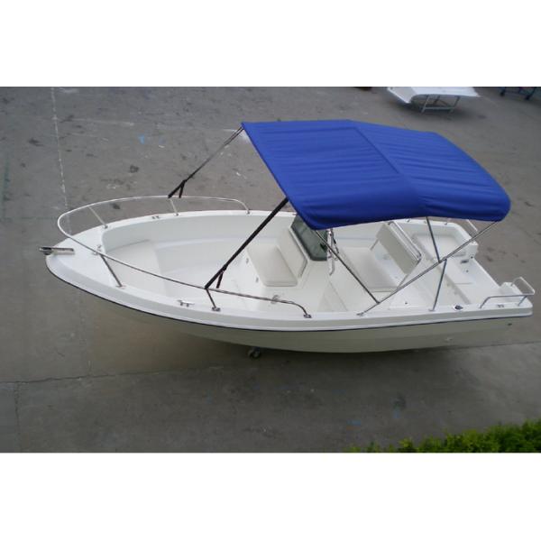 Quality Deep Sea Fishing Boats Move Smoothly , 5m Long 4 Man Pontoon Boat For Fishing Fields wholesale