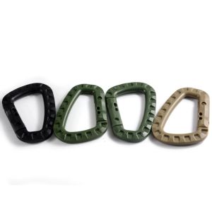 US Initial Payment Tactical D-Ring Molle Clip Keychain Lightweight Plastic