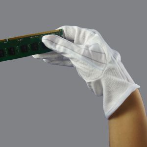 Sweat Absorbency PVC ESD Dotted Anti Static Hand Gloves