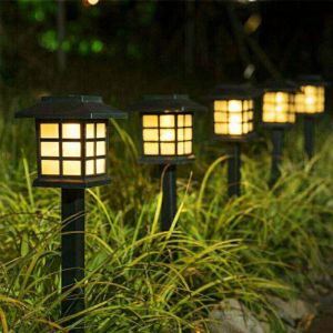 Security Lawn LED Solar Flood Light For Outside Yard Walkway Energy Saving