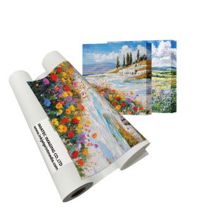 Inkjet Cotton Canvas For Eco-Solvent And Latex Printing 360gsm Matte Canvas For