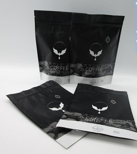 Quality Matte Finish Plastic Pouches Packaging Customized Coffee Bean Packaging Bag wholesale