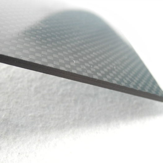 Weave Carbon Fiber Plate Flexible Tripod Type 3.0mm ±0.1mm Thickness