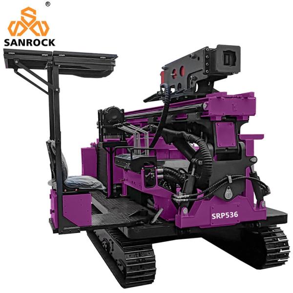 Crawler Screw Pile Driver Hydraulic Ramming Machine Groundwork Solar Pile