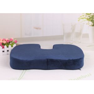 Blue Memory Foam office Seat Cushion , Memory Foam Pressure Relief Cushion