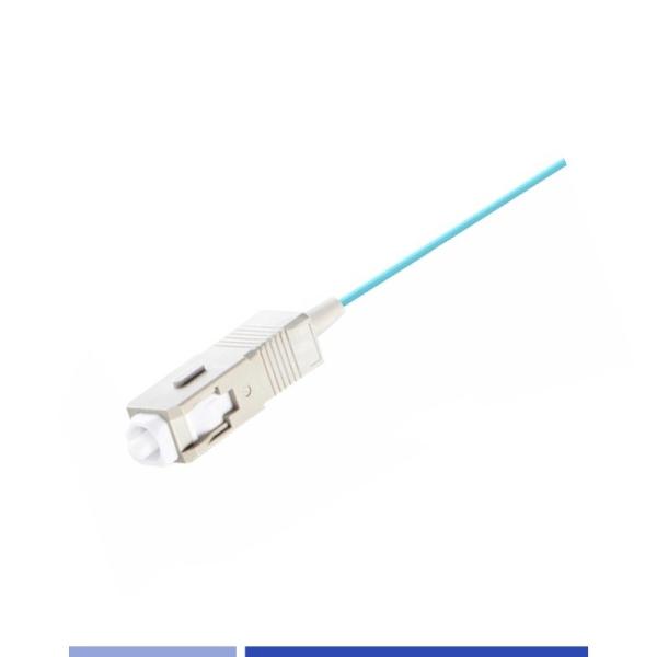 Easy Installation Fiber Optic Pigtail SC UPC 50um LSZH Jacket Pigtail Fiber